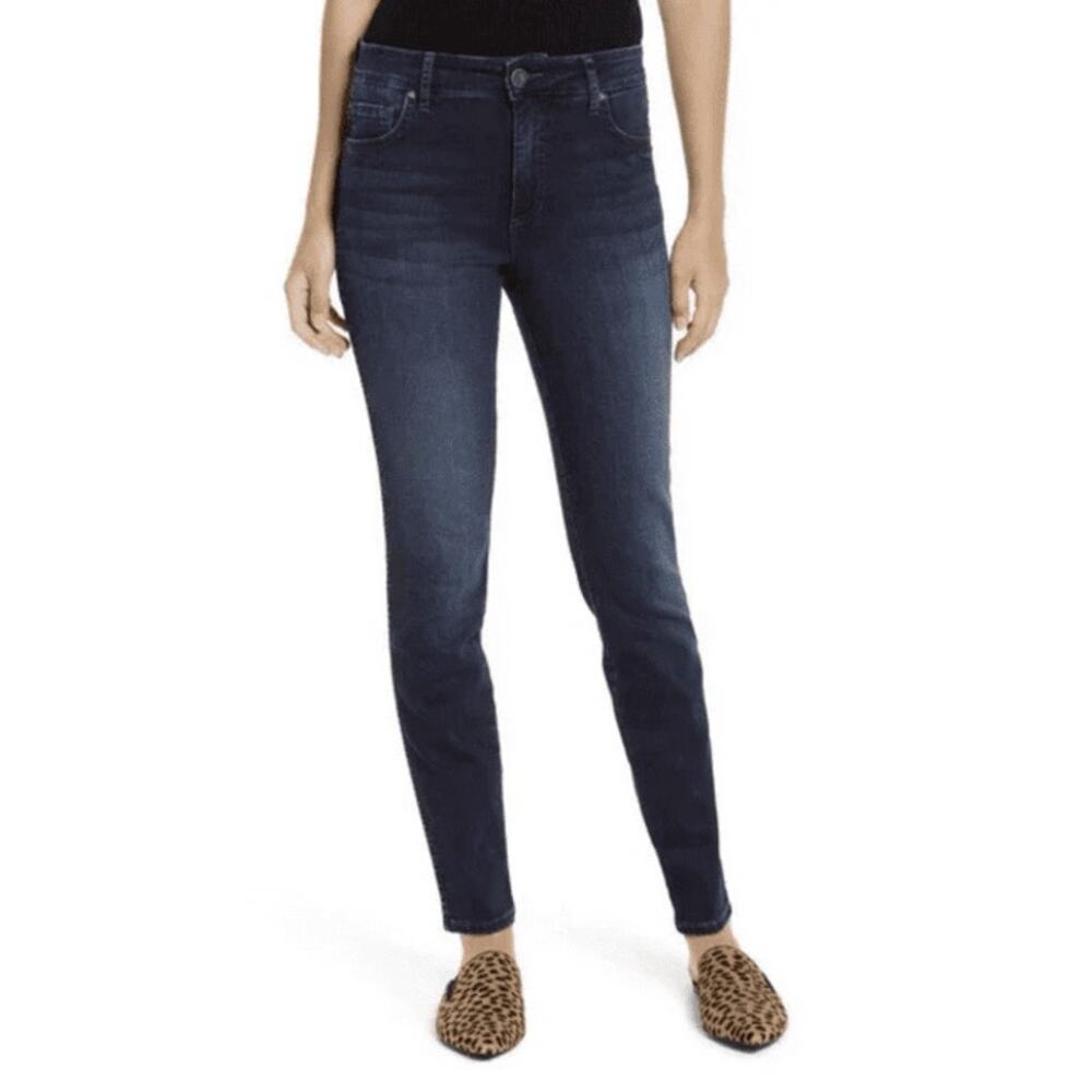 KUT from the Kloth Diana Skinny Jeans 8 Dark Wash Mid Rise Stretch Denim NWT